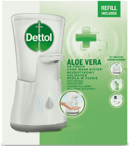 Dettol Bezdotykový dávkovač mydla Jemná aloe